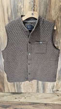 PENDLETON Quilted Knit Vest Size Large