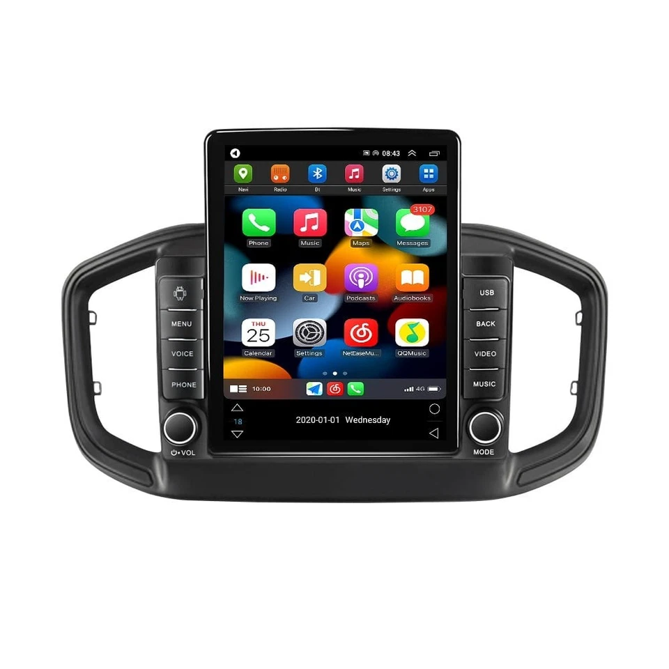 9.7" Android 14 Car GPS video stereo Carplay for Fiat Strada Ram 700 2021-2023 - Image 3 of 4