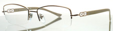 BVLGARI 2094 266 Rose Gold Womens Rectangle Half Rim Eyeglasses 54-17-135 B:33