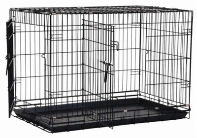 Products Two Door Great Crate Wire Dog Crate, 30 Inch, For Pets 30-50 Lbs, Wi...