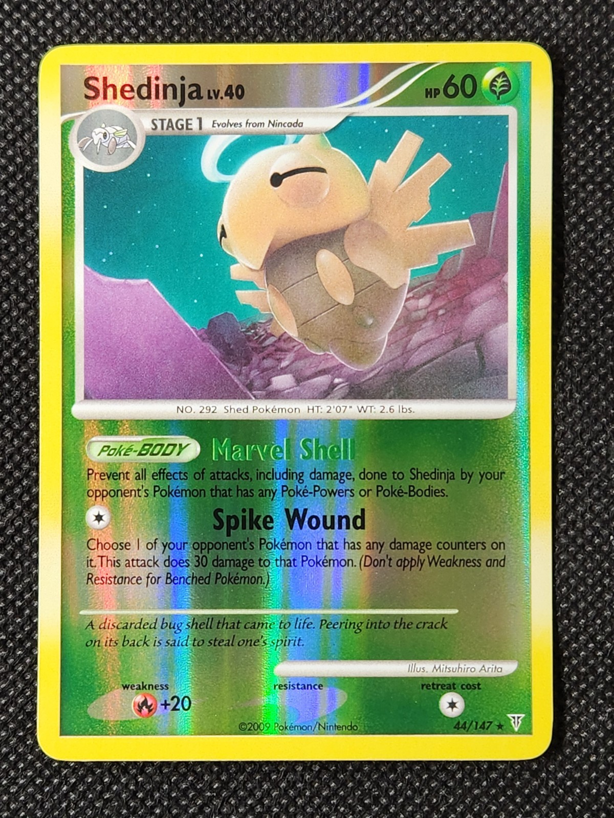 Played (LP) Shedinja Reverse Holo #44 Supreme Victors Pokemon TCG