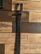 Harley-Davidson Vintage Studded Leather Belt with Rhinestones.Size Xl Used Nice