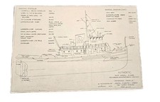 1973 Harbor Tug &ldquo;Carol Moran&rdquo; Blueprint | McCandliss Ship Model Plan Drawnig
