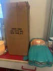 Vintage 1964 Barbie Mercedes Benz Car Teal & Orange B Irwin with box. Hole in