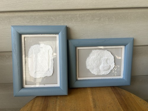 John Saunders Southwest Paper Cast Sculptures Framed Art 8.5x6.5-2