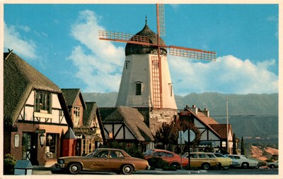 Solvang, Visalia, California, Denmark, Vinhus, Bob Ball Box, Ireland Postcard
