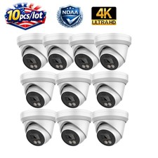 10 Pack Vikylin 4K 8MP POE IP Camera Onvif Outdoor Indoor IR30 2 Way Audio NDAA