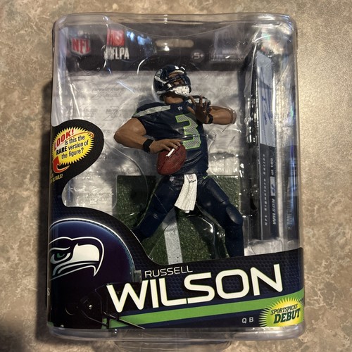 SELTENE HANDSIGNIERTE VARIANTE 2013 MCFARLANE NFL SERIE 33 RUSSELL WILSON #69/100 HOT