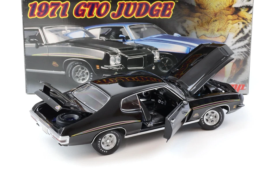 1:18 GMP 1971 PONTIAC GTO JUDGE Coupé Noir G1801220 - Photo 4/4