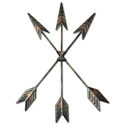 Redwix Arrow Wall Decor Large 3-Set, 14ʼʼ Metal Arrows for Western Dec