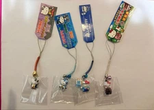 Sanrio Hello Kitty Kyoto Limited Ginkakuji Temple Shinsengumi Strap Netsuke New