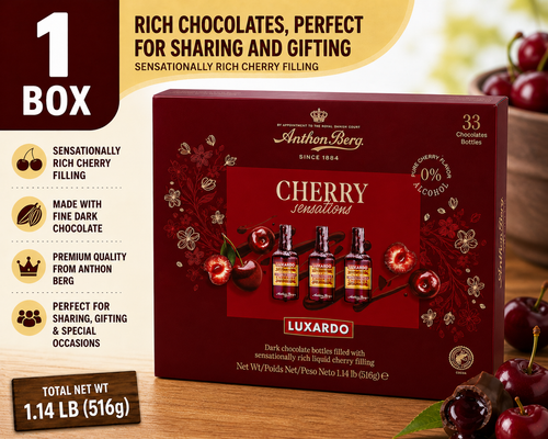 Anthon Berg Luxardo Cherry Filled Chocolate 33CT  EXP 07/06/26 GREAT PRICE! - Picture 1 of 7