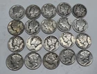 Lot # 1321 - 2.00 Face Value Mercury Dimes - 90% Silver - Unknown Grade