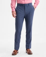 Bar Iii Men's Slim-Fit Solid Wool-Blend Pants MSRP $175