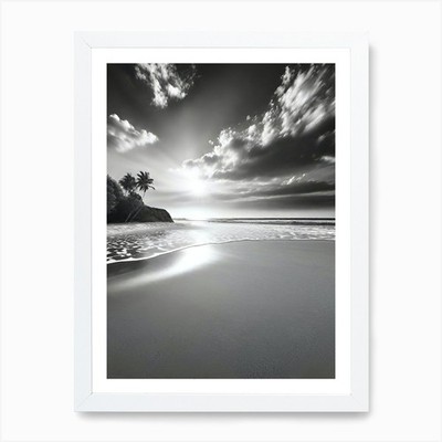 Sunset On The Beach 921 Art Print Framed Wall Art Poster Canvas Print Picture