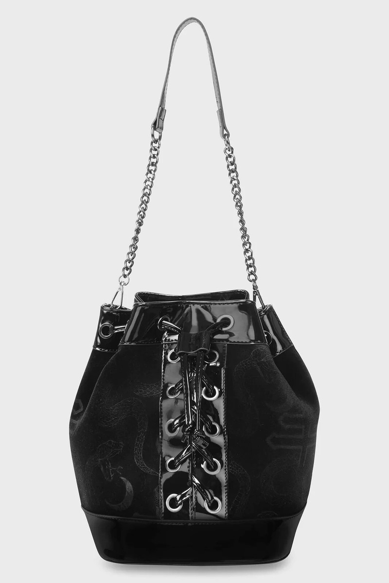 Killstar Oherworld Drawstring Bag Goth Corset Detail Goth