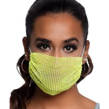Leg Avenue Harlow Rhinestone Mesh Mask