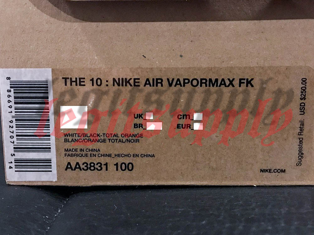 Off-White Nike Air Vapormax 2.0 The The The 10 Ten 4-13 White orange Black AA3831-100 ebbbe9 Off-White Nike Air Vapormax 2.0 The The The 10 Ten 4-13 White orange Black AA3831-100 ebbbe9