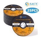 25 Pack - 3" x 1/32" x 3/8" Reinforced Cut-Off Wheel Die Grinder Cutting Discs