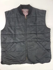VTG Urban Equipment Insulated Black Rip Stop Quilted Vest Size Medium