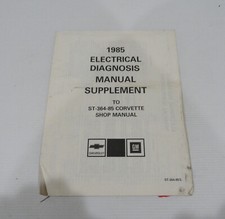1985 Chevrolet Corvette Electrical Diagnosis Supplement Service Manual