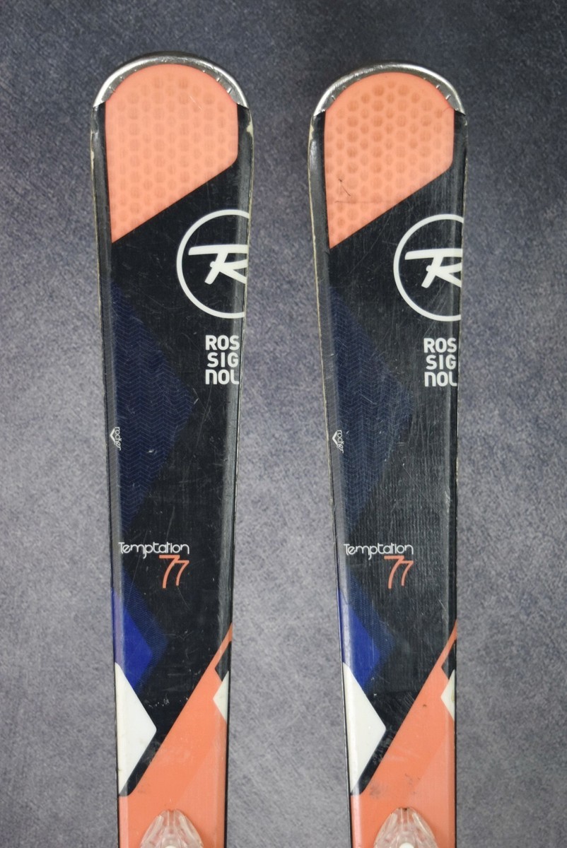 ROSSIGNOL TEMPTATION 77 SKIS SIZE 152 CM WITH LOOK BINDINGS ROSSIGNOL TEMPTATION 77 SKIS SIZE 152 CM WITH LOOK BINDINGS