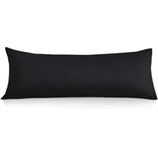 Body Pillowcase 20 x 54 Body Pillow Cover Body Pillow Case 20" x 54" Black