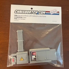 Electrical Boxes Access Panel for 3.75" 1:18 Scale Diorama GI Joe USS Flagg