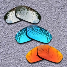 Silver Blue Red Replacement Lenses For-Costa Del Mar Brine BR11 Polarized