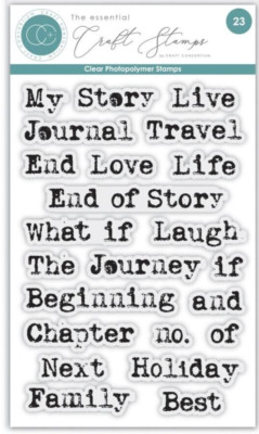 Craft Consortium Photopolymer Stamp Set Journal Sentiments