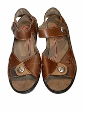 Klogs Women’s Leather Open Toe Clogs Sandals 7