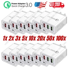 USB Fast Wall Charger Block For iPhone 15 14 13 12 11 Pro Power Adapter Plug Lot