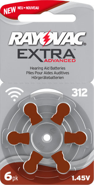 30 x Rayovac Hörgerätebatterien Typ 312 Air Extra Advanced Zink 5x 6 im Blister 