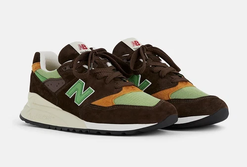New Balance 998 Made in USA Teddy Santis 'Brown Green' U998BG Men's Sizes