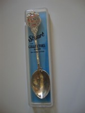 Stuart Collectors Australia Flag Silver Plated Souvenir Collectable Tea Spoon
