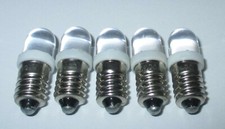 LED Schraubbirne E10 3,5-4,5Volt kaltweiss 5 ...