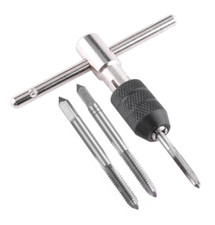 Gewindeschneider Set mit Gewindegriff Gewindeschneid Satz, Gewindebohrer