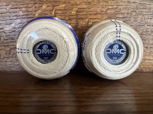 2 Cebelia DMC 3-Chord Crochet Thread 569 Yards Size 30 Ecru ~ NEW! - Picture 3 of 3