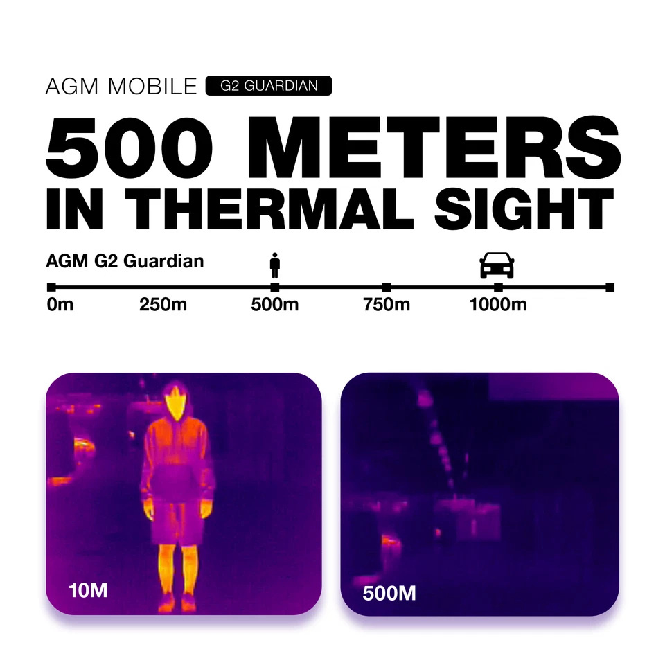 AGM G2 Guardian Ohne Vertrag Handy Outdoor Smartphone 500mWärmebildkamera 256GB - Bild 3 von 4