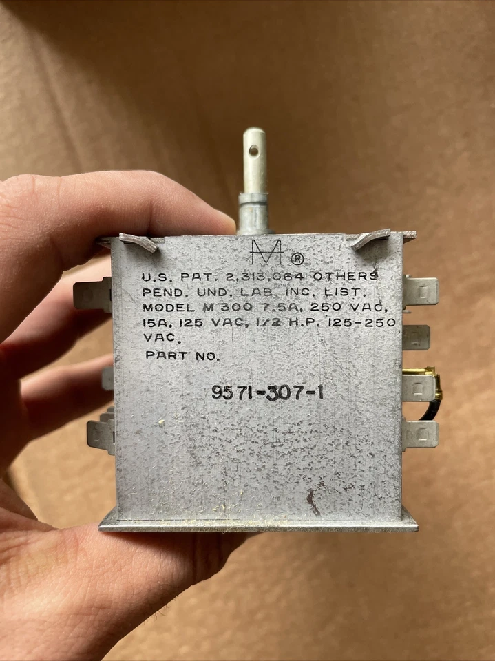 Temporizador Philco Ford 9571-307-1 vintage nuevo de stock Foto 2 de 4