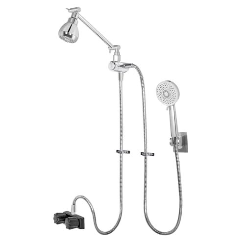 ARNONJABBOK RV Shower Head 3 Setting with Rainfall Shower Head, Water