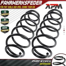 2x Federn Fahrwerksfeder Hinterachse für Fiat Doblo 263 Opel Combo Tour X12