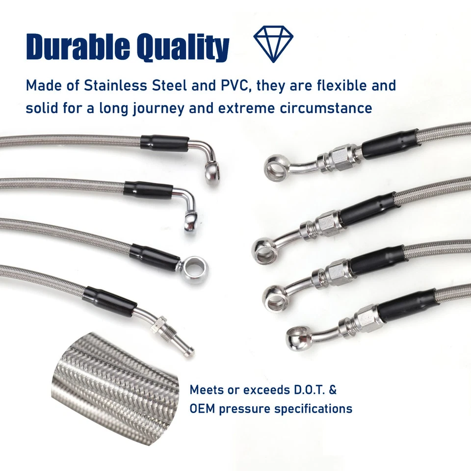 Road Glide Clutch Brake Line for Harley 2017-2020 Electra Glide ABS with 16” Bar - Imagen 2 de 4