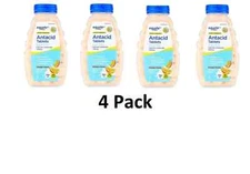 4 Pack Extra Strength Sugar-Free Antacid, Orange Cream Chewable Tablets, 750 mg