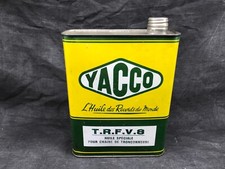 YACCO T.R.F.V.8 Huile spéciale garage vieux tronçonneuse, Ancien bidon d’huile