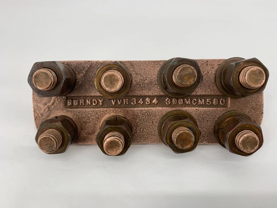 Burndy VVR3434 300MCM to 500MCM Type MACR Multiple Tap Connector 34 Conductor - Image 3 of 4