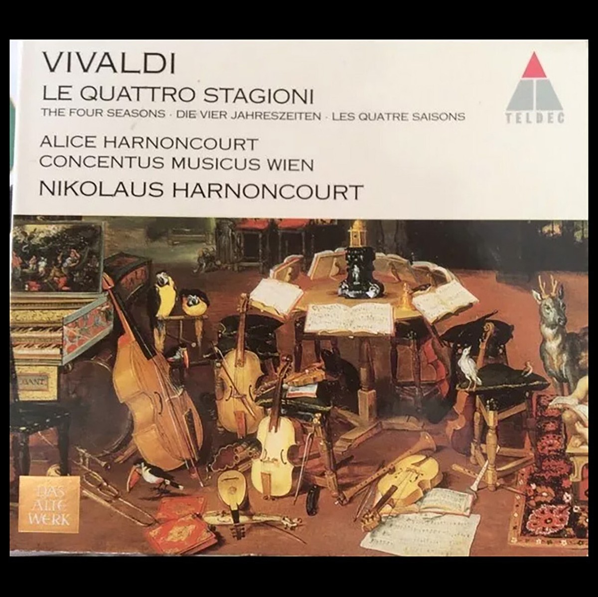 Antonio Vivaldi Alice Harnoncourt, Vier Jahreszeiten THE FOUR SEASONS CD Antonio Vivaldi Alice Harnoncourt, Vier Jahreszeiten THE FOUR SEASONS CD