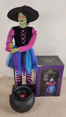 Gemmy Sarah the Sassy Witch 2014 Animatronic 6ft Life Size Holiday