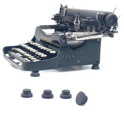 Professional Replacement Rubber Feet for Corona No 3 Portable Typewriter