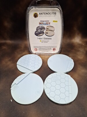 Antenocitis Workshop 'HEX' 60mm Bases For Infinity Unpainted Resin BNIB OOP